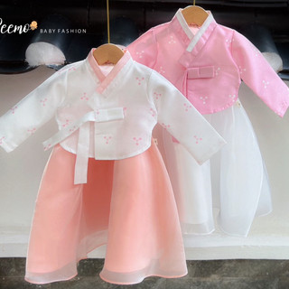 Váy Hanbok trung thu bé gái 1-6 tuổi ( 8-25kg) N035