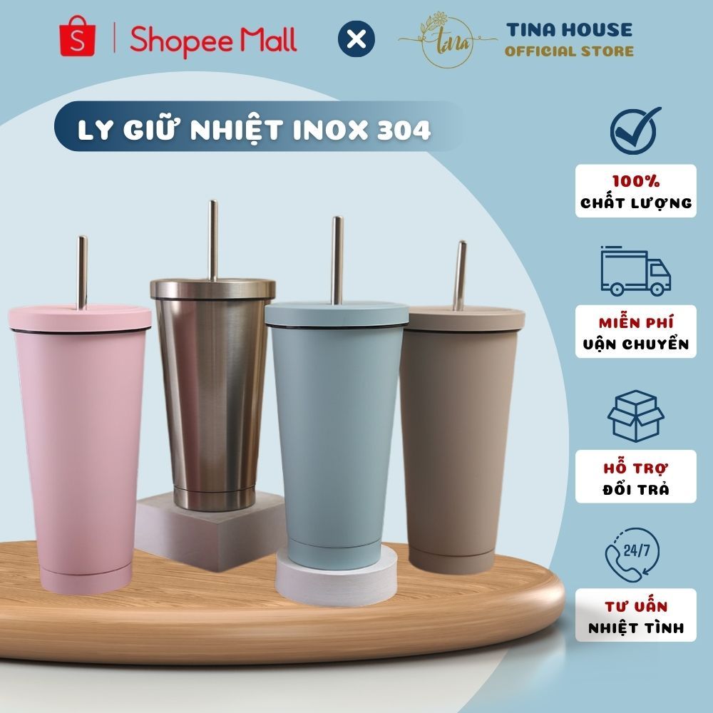 Ly Giữ Nhiệt Inox 304 Trơn 750ml Giữ Nhiệt 6-8 Tiếng - Cốc Giữ Nhiệt Có ...