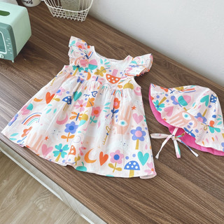 Váy bé gái cánh tiên kèm mũ 1-7 tuổi (8-26kg)