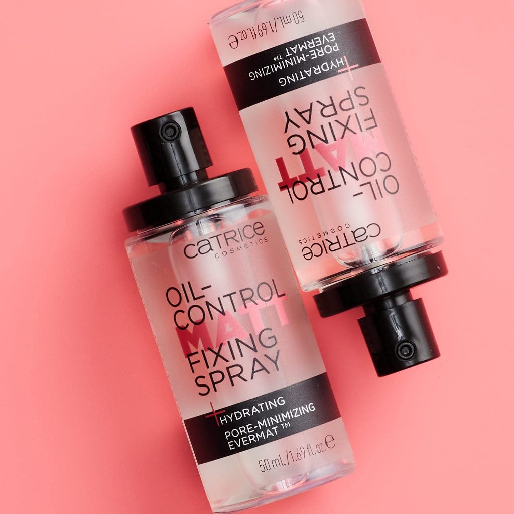 XỊT KHÓA NỀN CỐ ĐỊNH TRANG ĐIỂM CATRICE OIL-CONTROL MATT FIXING SPRAY 16H LONG LASTING 50ML