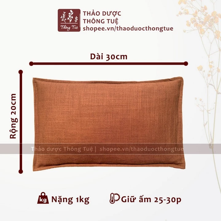 GỐI CHƯỜM nóng thảo dược - Túi chườm thảo dược cổ gáy - Gối chườm thảo dược đa năng giảm đau, thư giãn – 2