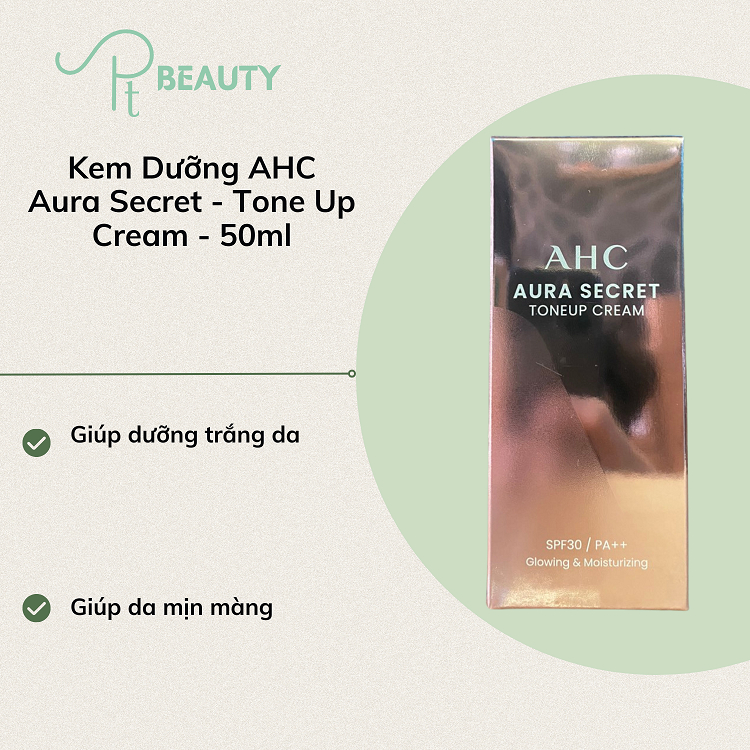 Kem Dưỡng AHC Aura Secret Tone Up Cream - 50ml | Shopee Việt Nam