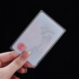 2 Bao Nhựa PVC Trong Suốt Dùng Đựng Thẻ, Bảo Vệ Thẻ Căn Cước, Bằng Lái Xe, Thẻ Ngân Hàng ...1 mặt nhám và 1 mặt bóng