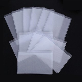 2 Bao Nhựa PVC Trong Suốt Dùng Đựng Thẻ, Bảo Vệ Thẻ Căn Cước, Bằng Lái Xe, Thẻ Ngân Hàng ...1 mặt nhám và 1 mặt bóng