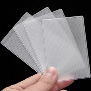 2 Bao Nhựa PVC Trong Suốt Dùng Đựng Thẻ, Bảo Vệ Thẻ Căn Cước, Bằng Lái Xe, Thẻ Ngân Hàng ...1 mặt nhám và 1 mặt bóng