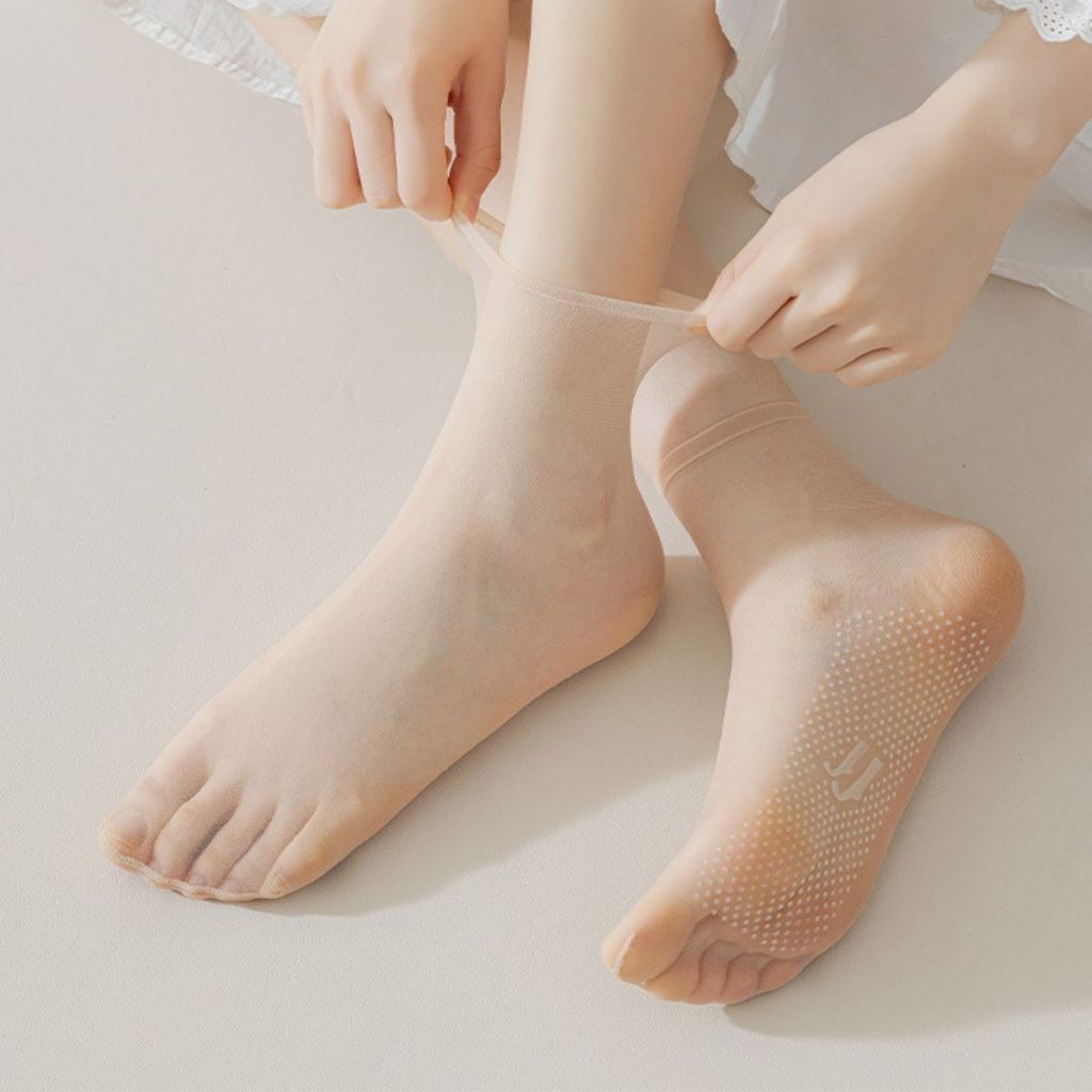 Tất da nữ cao cấp chống trơn trượt giúp che khuyết điểm đi giày chống hôi chân, Vớ nữ da mỏng mềm mịn Styley P033