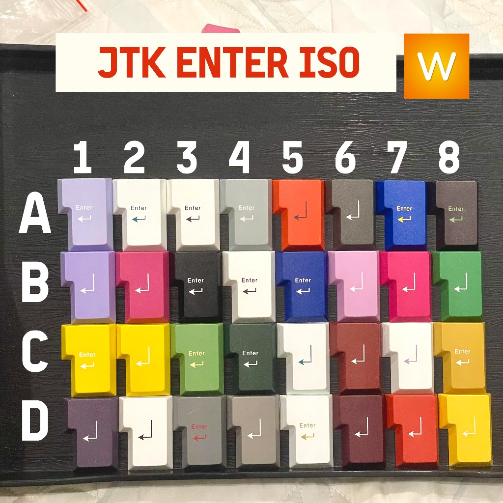 JTK Nút lẻ bàn phím cơ JTK Keycap - Enter ISO - JTK Grab | Shopee Việt Nam