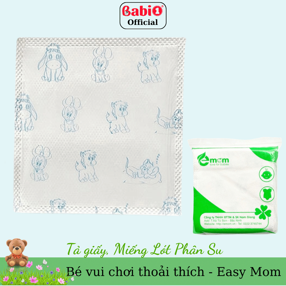 Miếng Lót Phân Su Babi 1 Siêu Thấm Hút Chống Tràn Cho Bé (Gói 30 Miếng)