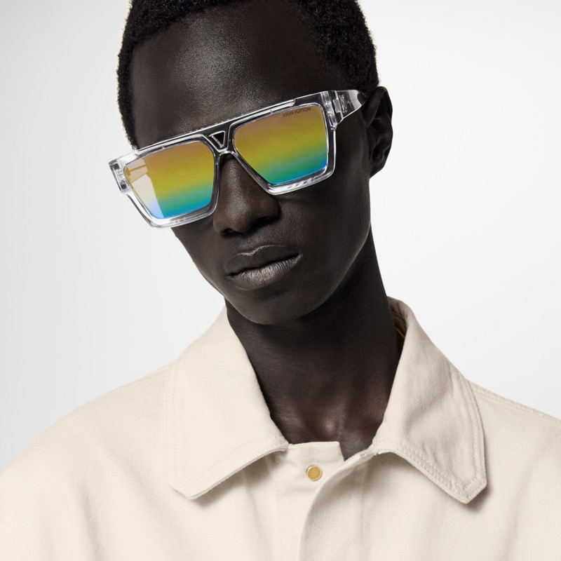 ⚡️[Hight Quality] Kính Mát LV Clear Multicolor Cyclone Sunglasses - Điểm Nhấn Mắt Kính Cầu Vồng-Full Box Nam Nữ Kính Râm