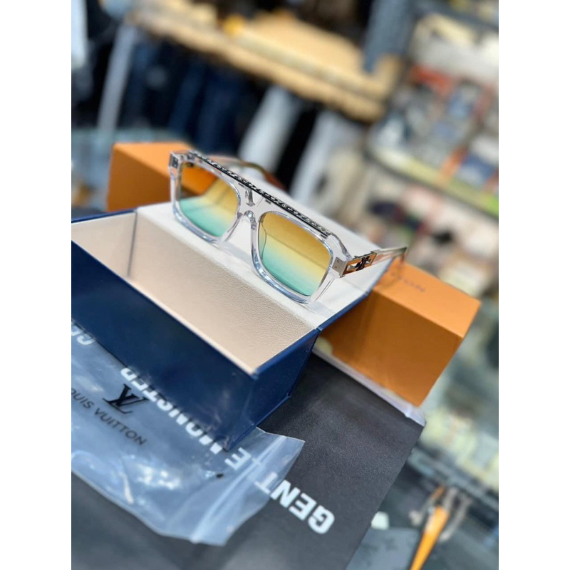 ⚡️[Hight Quality] Kính Mát LV Clear Multicolor Cyclone Sunglasses - Điểm Nhấn Mắt Kính Cầu Vồng-Full Box Nam Nữ Kính Râm