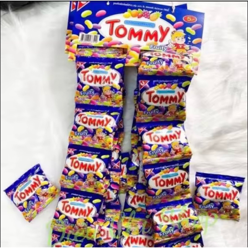 KẸO DẺO TRÁI CÂY TOMMY FRUITY JELLY BEANS (Lốc 12 gói x 15g) | Shopee ...