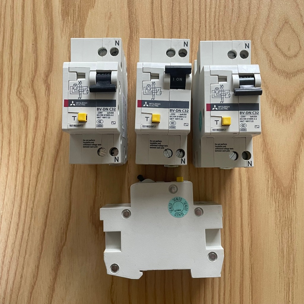 RCBO Mitsubishi chống giật chống chập ngắn mạch hàng tháo tủ như mới ...