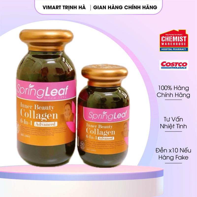 Viên Collagen Spring Leaf 6 in 1, Collagen Springleaf trẻ hóa làn da ...