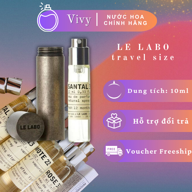 [Chính hãng] Nước hoa Le Labo mini 10ml nhiều mùi, Santa 33/Rose 31 ...
