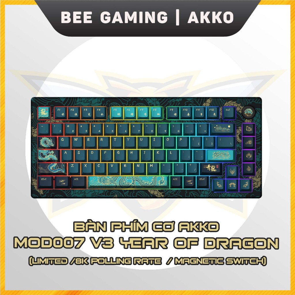 Bàn phím cơ AKKO MOD007v3 HE Year of Dragon (Hotswap / RGB / USB Type C ...