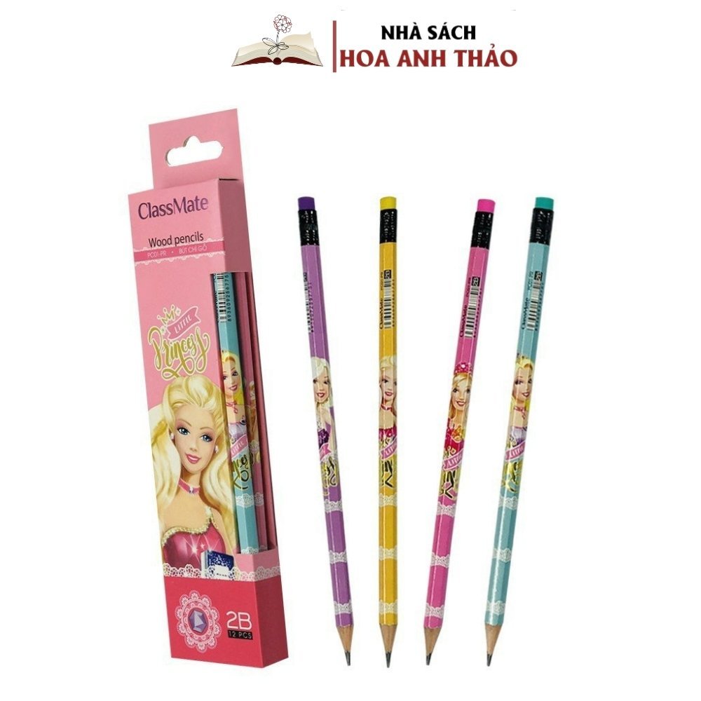 Ảnh Bút Chì Có Đầu Tẩy 2B Classmate, Nét Bút Mịn, Hình Siêu Nhân PC01-Sk- Hình Công Chúa PC01-PR  Ngộ Nghĩnh 1