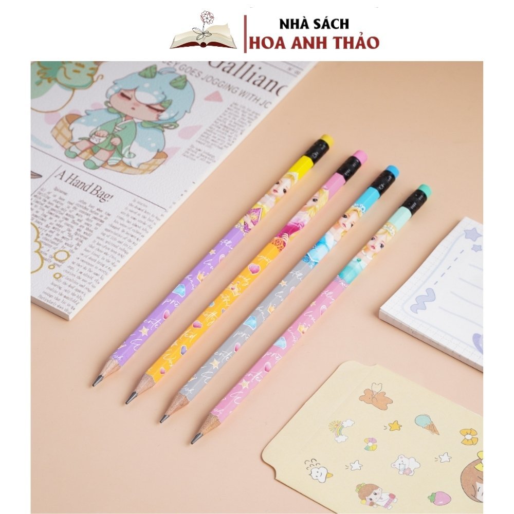 Ảnh Bút Chì Có Đầu Tẩy 2B Classmate, Nét Bút Mịn, Hình Siêu Nhân PC01-Sk- Hình Công Chúa PC01-PR  Ngộ Nghĩnh 3