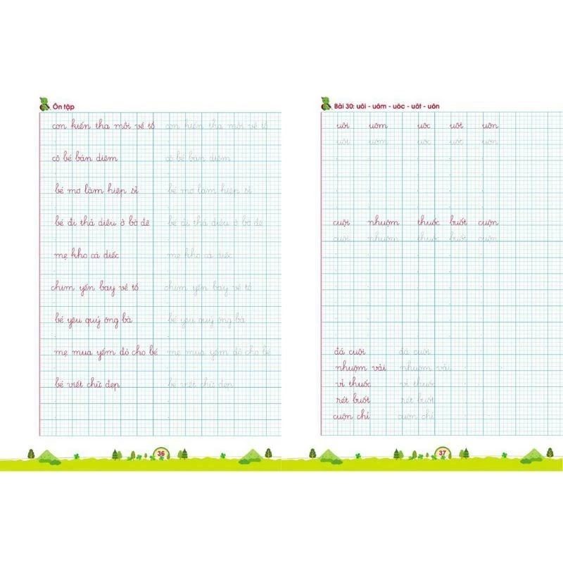 Ảnh Sách - Luyện Viết Chữ Cỡ Nhỏ 1 Ô Ly - Theo Chương Trình Sách Giáo Khoa Mới 1