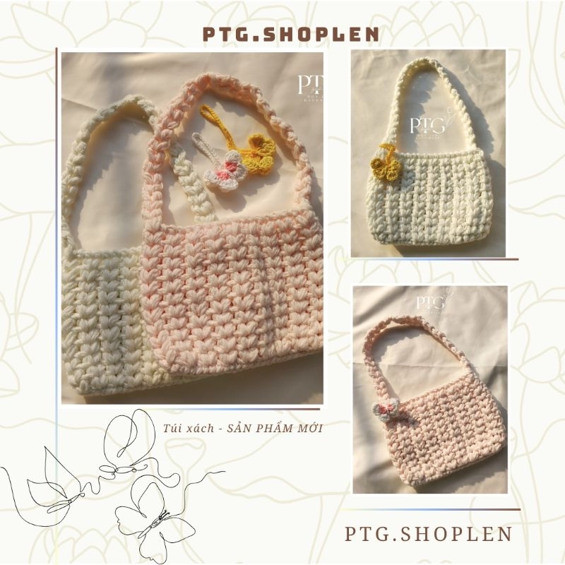 [CÓ SẴN] TÚI BẰNG LEN | Shopee Việt Nam