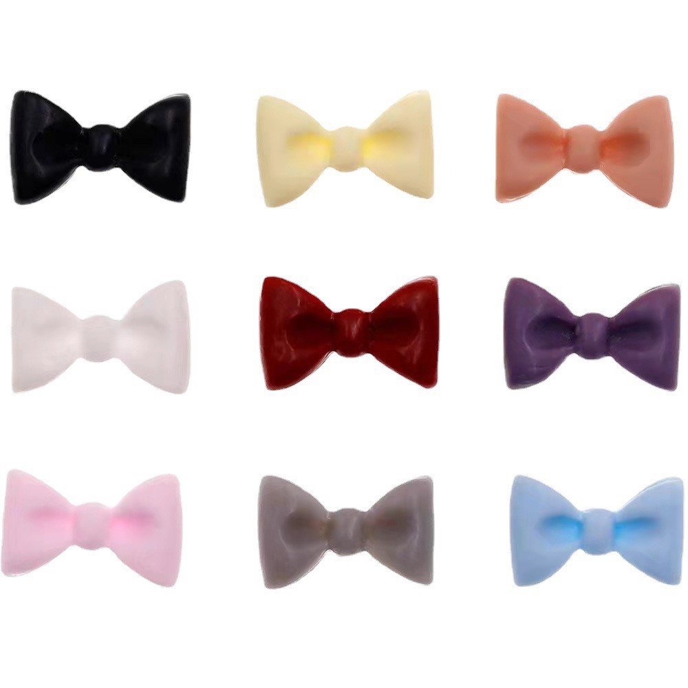 [Túi 10 pcs] Charm nơ nhựa mẫu candy mới cute
