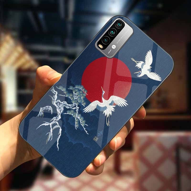 Ốp Lưng XIAOMI REDMI 9T, POCO M3 Mặt Lưng Kính Cường Lực In 3D Cao Cấp