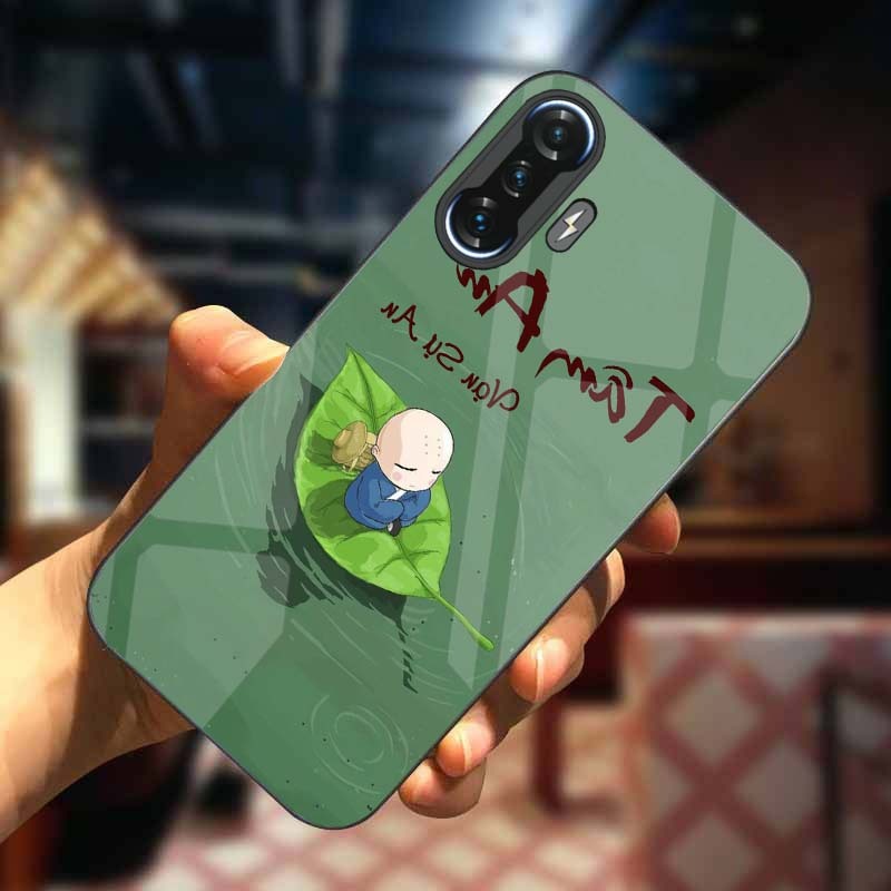 Ốp Lưng XIAOMI REDMI K40 GAMING Mặt Lưng Kính Cường Lực In 3D Cao Cấp