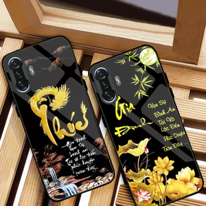 Ốp Lưng XIAOMI REDMI K40 GAMING Mặt Lưng Kính Cường Lực In 3D Cao Cấp