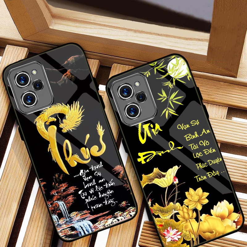 Ốp Lưng XIAOMI REDMI 12 4G Mặt Lưng Kính Cường Lực In 3D Cao Cấp
