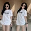Áo Phông 3158 cotton khô form rộng in nổi (Celin)