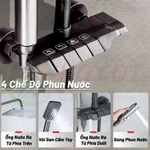 KOYOT Bộ Vòi Hoa Sen 4 Nút Thiết Kế Phím Đàn Piano Xám 4 Trong 1Đứng Nóng Lạnh Sen Tắm Tăng Áp Cao Tiết Kiệm Nước — ảnh 3