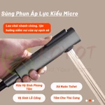 KOYOT Bộ Vòi Hoa Sen 4 Nút Thiết Kế Phím Đàn Piano Xám 4 Trong 1Đứng Nóng Lạnh Sen Tắm Tăng Áp Cao Tiết Kiệm Nước — ảnh 5