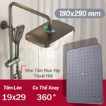 KOYOT Bộ Vòi Hoa Sen 4 Nút Thiết Kế Phím Đàn Piano Xám 4 Trong 1Đứng Nóng Lạnh Sen Tắm Tăng Áp Cao Tiết Kiệm Nước — ảnh 4