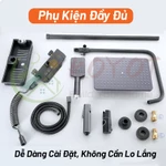 KOYOT Bộ Vòi Hoa Sen 4 Nút Thiết Kế Phím Đàn Piano Xám 4 Trong 1Đứng Nóng Lạnh Sen Tắm Tăng Áp Cao Tiết Kiệm Nước — ảnh 8