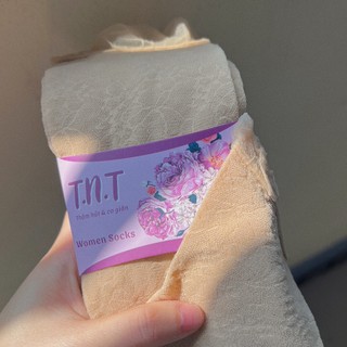 Vớ Tất Da Nữ Mỏng Tròn Họa Tiết Hoa Cao Cấp Cổ Bèo T&T SOCKS Thoáng Khí Mềm Mại Êm Ái - DM636