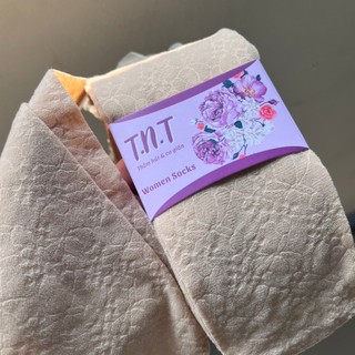 Vớ Tất Da Nữ Mỏng Tròn Họa Tiết Hoa Cao Cấp Cổ Bèo T&T SOCKS Thoáng Khí Mềm Mại Êm Ái - DM636