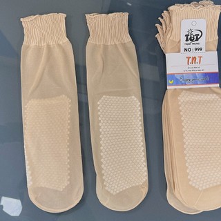 Vớ Tất Da Nữ Mỏng Tròn Đầu Cao Cấp Cổ Nhún T&T SOCKS Thoáng Khí Mềm Mại - DM589