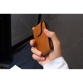 Gerbera2 HAVIAS ví nắp gập nam châm Da Bò thật Mini Wallet cao cấp