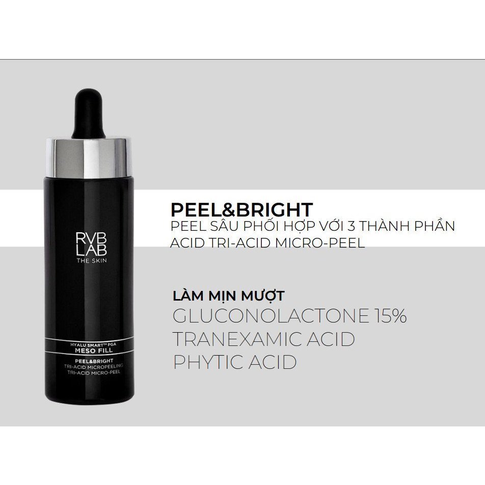 Serum Peel, Trắng Da MESO FILL Cải Thiện Nếp Nhăn, Làm Sáng Và Dịu Da, Phù Hợp Với Cả Da Nhạy Cảm