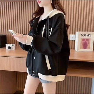 (CÓ TÚI) ÁO KHOÁC NỈ NỮ DÂY KÉO FORM RỘNG CÓ TÚI HỌA TIẾT HÌNH THÊU K XINH XẮN