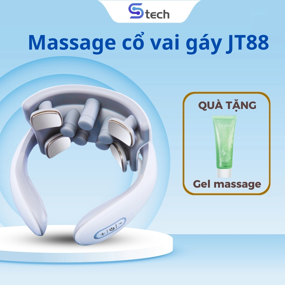 Máy Massage Cổ Vai Gáy Cao Cấp Jt 88 Chính Hãng Stech Việt Nam Máy Mát Xa Cổ Vai Gáy 9 Đầu Mát