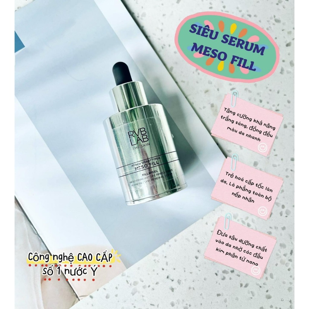 Serum Huyết Thanh MESO Tái Tạo Làn Da, Làm Đẹp Da, Mờ Nếp Nhăn, Trắng Mịn Da