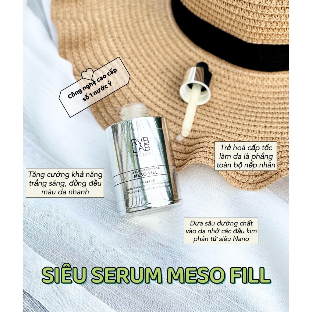 Serum Huyết Thanh MESO Tái Tạo Làn Da, Làm Đẹp Da, Mờ Nếp Nhăn, Trắng Mịn Da