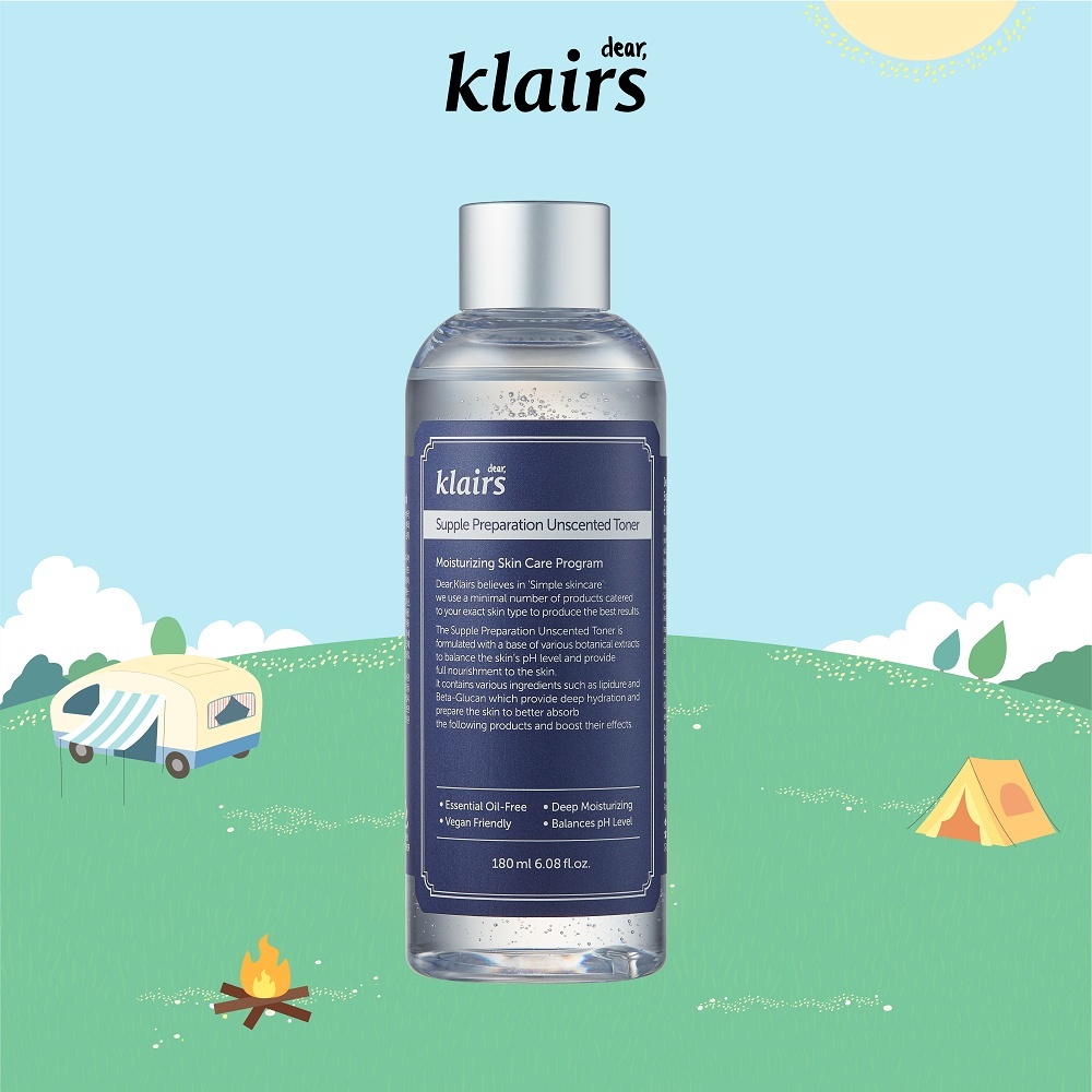 Ảnh Nước hoa hồng Dear, Klairs Supple Preparation Unscented Toner 180ml-Qùa tặng trong Livestream 4