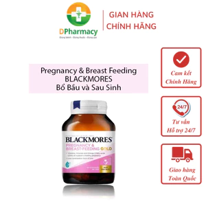 Pregnancy & Breast Feeding Gold BLACKMORES. Hỗ trợ bổ bầu và sau sinh, hàng nhập khẩu Úc. Lọ 60 viên