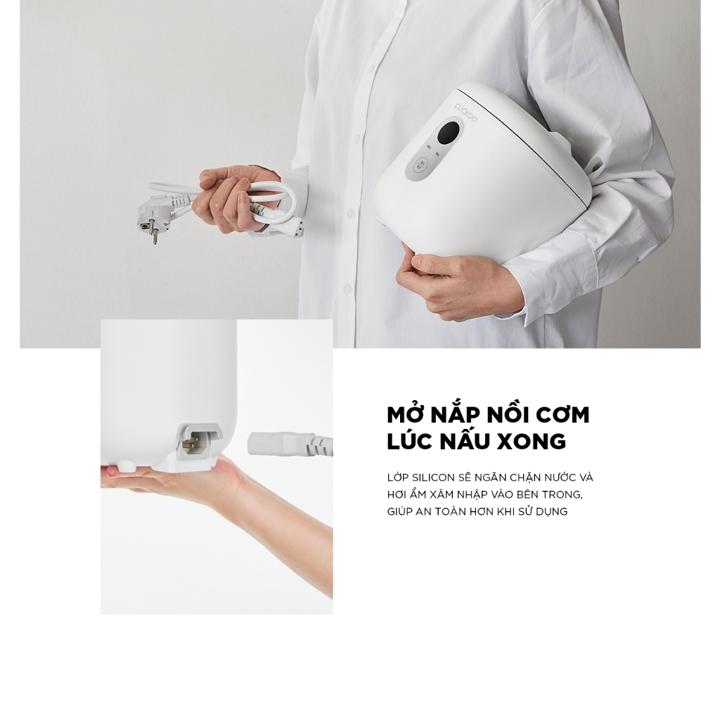 Ảnh Nồi cơm điện Mini Cuckoo 0.36L CR-0255MW - Lòng nồi chống dính - Hàng chính hãng 4