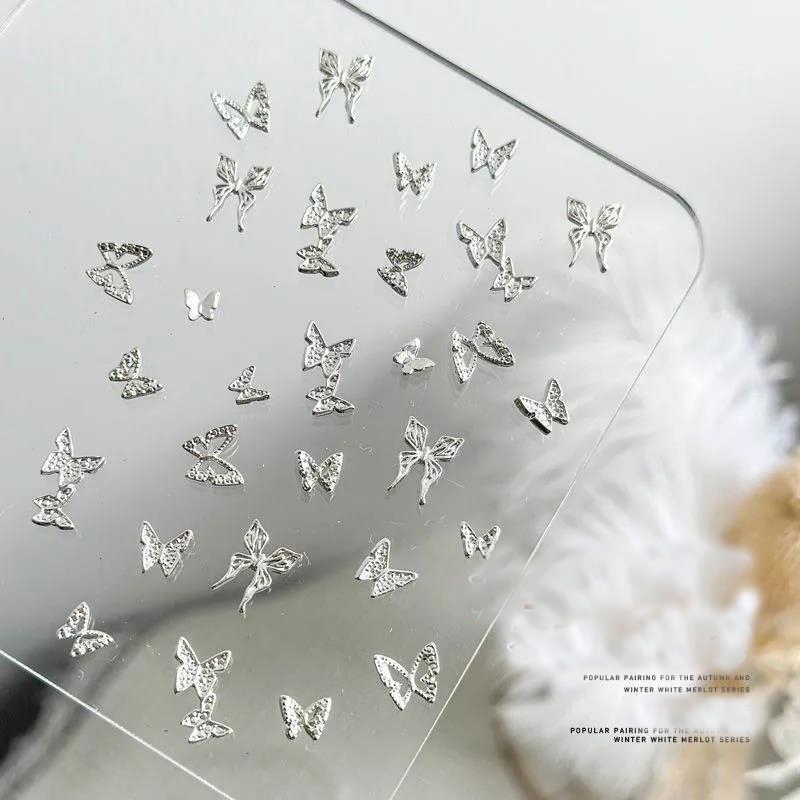Set 30 charm bướm trang trí móng siêu đẹp