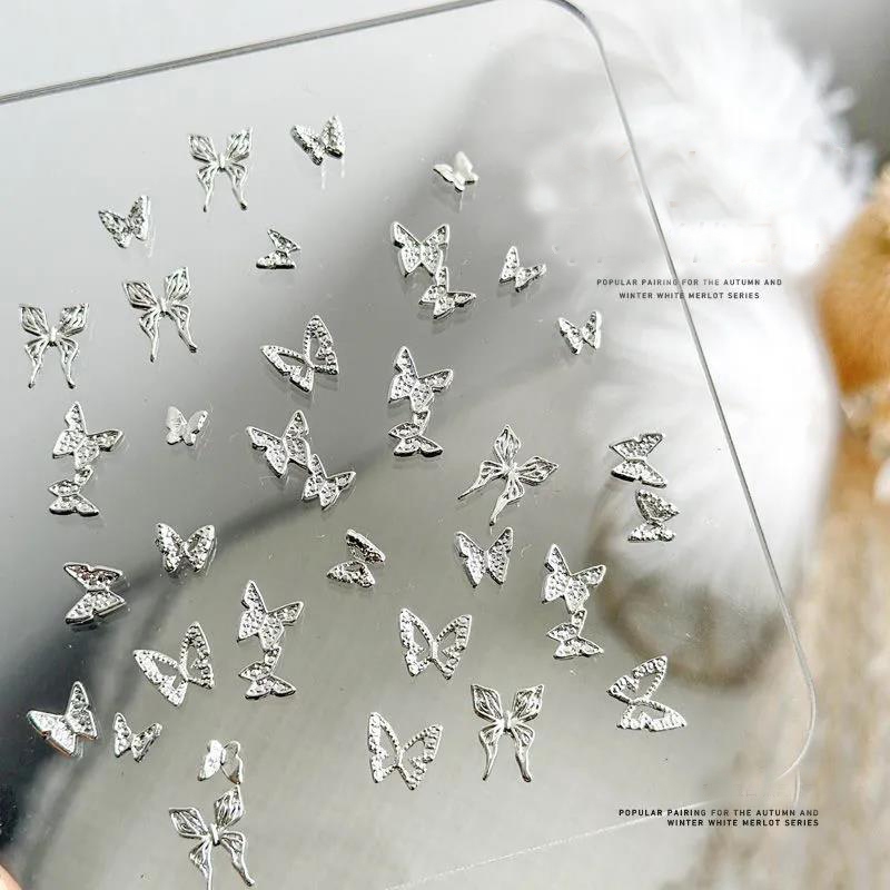 Set 30 charm bướm trang trí móng siêu đẹp
