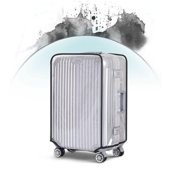 Trùm vali nhựa trông suốt có viền  cao cấp SIZE 20/22/24/26/28/30 [CHẤT LƯỢNG]