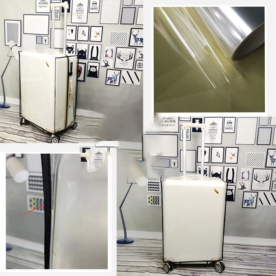 Trùm vali nhựa trông suốt có viền  cao cấp SIZE 20/22/24/26/28/30 [CHẤT LƯỢNG]