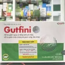 HỘP 20 VIÊN Gutfini, hỗ trợ giảm nguy cơ acid uric máu cao và giảm triệu chứng gout GUT FINI